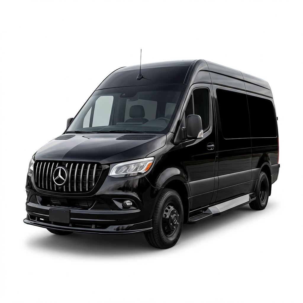 Black Mercedes Limo Sprinter